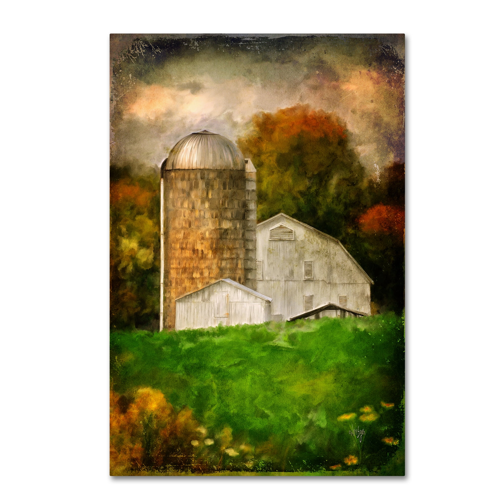 Trademark Fine Art "Down on the Farm" Canvas Art by Lois Bryan