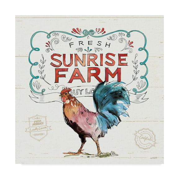 Trademark Fine Art 'Down on the Farm VI' Canvas Art by Anne Tavoletti