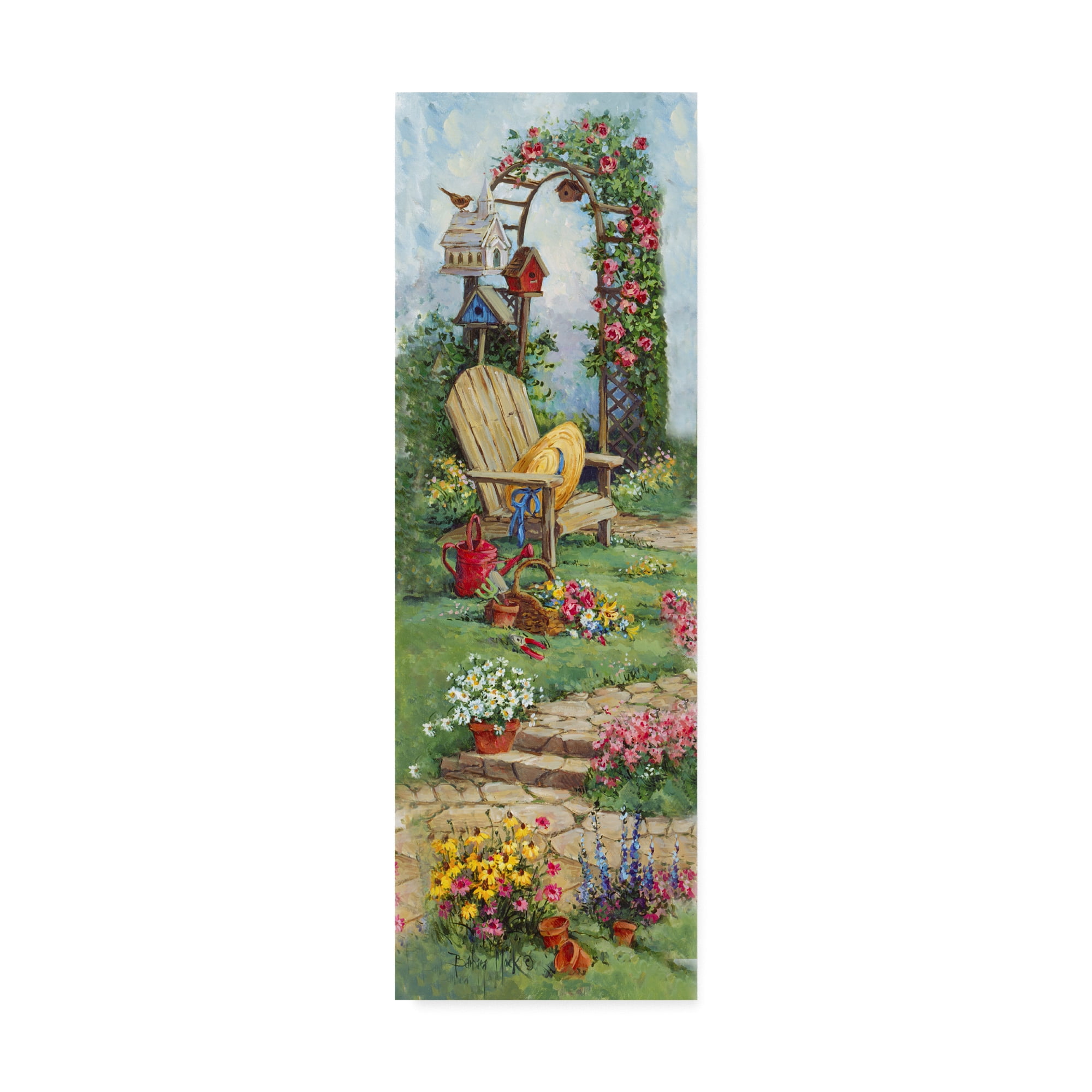 Trademark Fine Art ' Down the Garden Path 2' Canvas Art by Barbara Mock