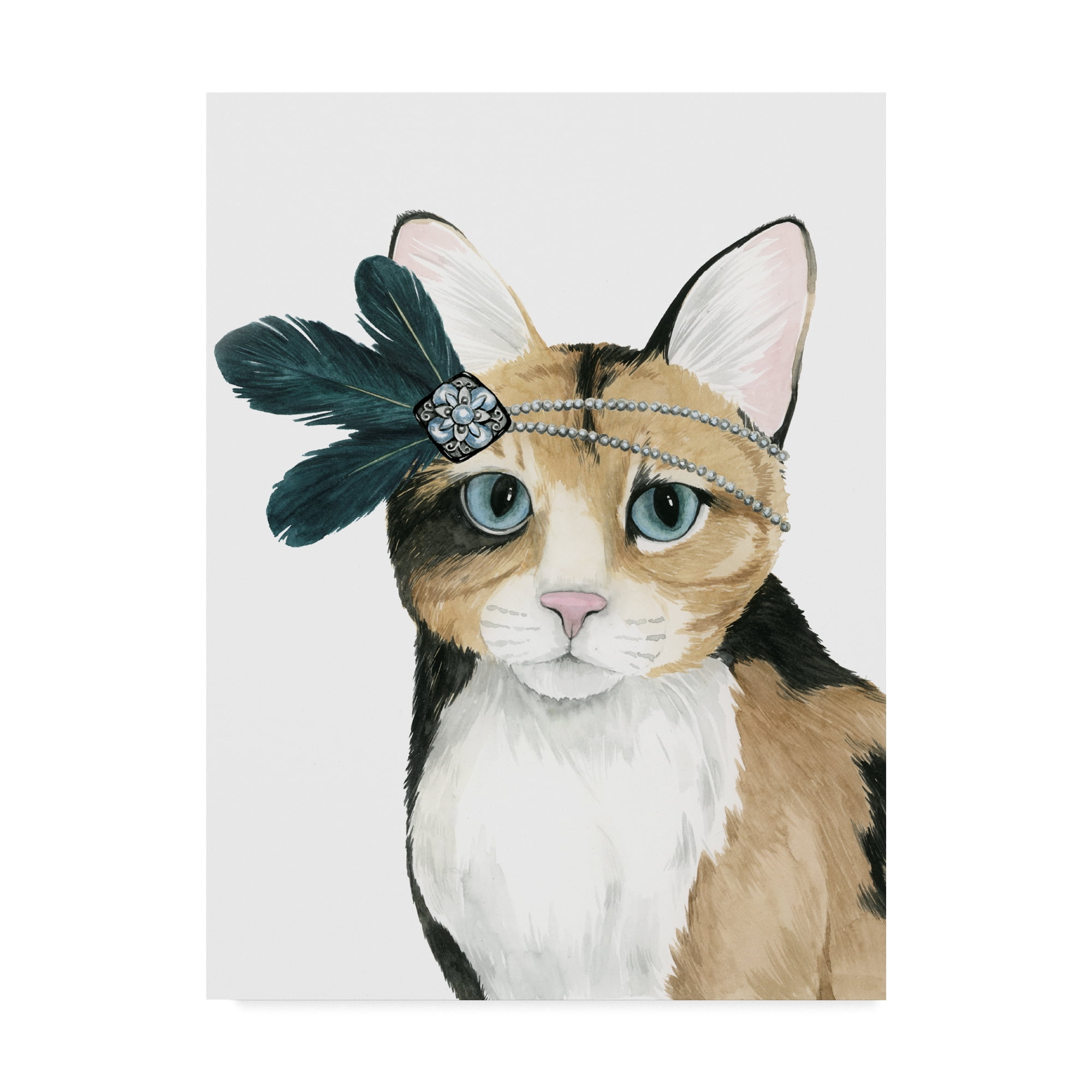 Trademark Fine Art 'Downton Cat II' Canvas Art by Grace Popp