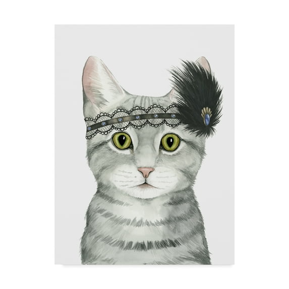 Trademark Fine Art 'Downton Cat III' Canvas Art by Grace Popp