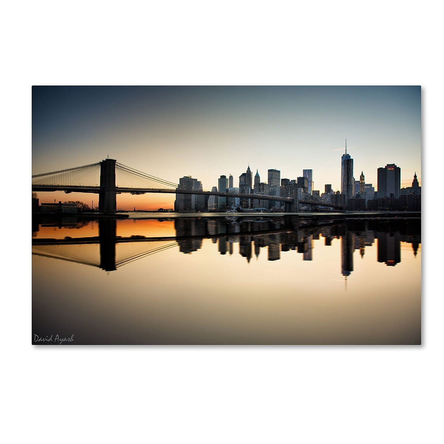 Trademark Fine Art "Downtown NY" Canvas Art by David Ayash