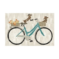 Trademark Fine Art 'Doxie Ride ver I' Canvas Art by Sue Schlabach