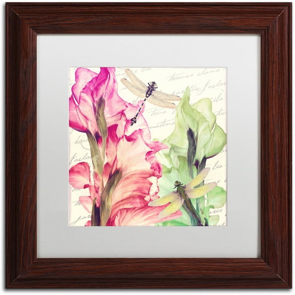 Trademark Fine Art "Dragonfly Morning II" Canvas Art by Color Bakery White Matte, Wood Frame