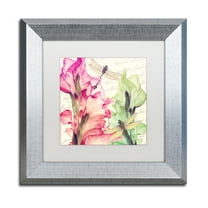 Trademark Fine Art 'Dragonfly Morning II' Silver Framed Art by Color Bakery
