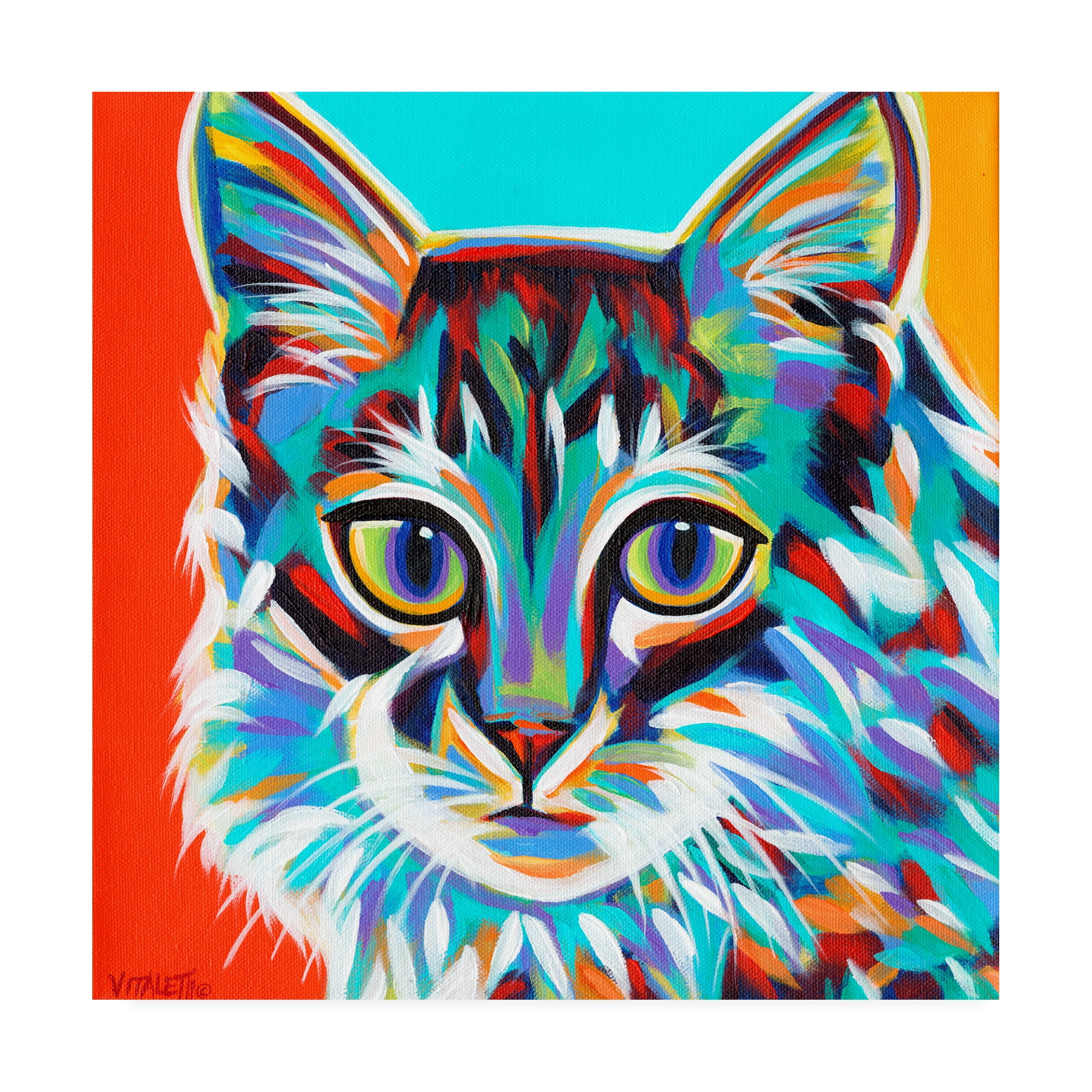 Trademark Fine Art 'Dramatic Cats II' Canvas Art by Carolee Vitaletti