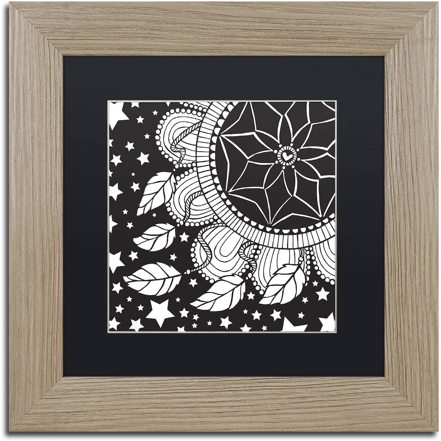 Trademark Fine Art "Dream Catcher" Canvas Art by Hello Angel, Black Matte, Birch Frame