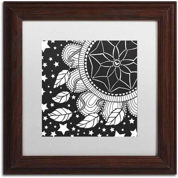 Trademark Fine Art "Dream Catcher" Canvas Art by Hello Angel, White Matte, Wood Frame