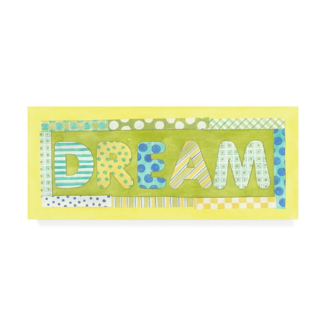 Trademark Fine Art 'Dream Phrase' Canvas Art by Megan Meagher