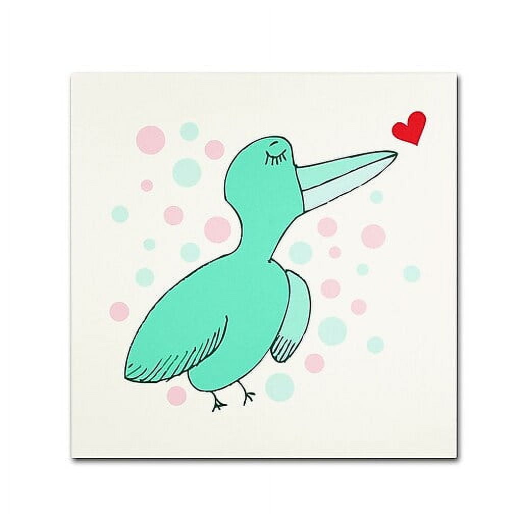 Trademark Fine Art "Dreamy Love Bird" Canvas Art by Carla Martell