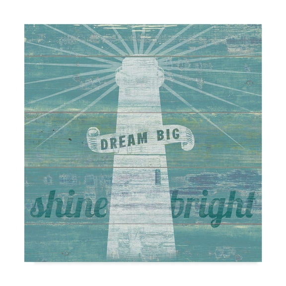 Trademark Fine Art 'Drift Lighthouse' Canvas Art by Sue Schlabach