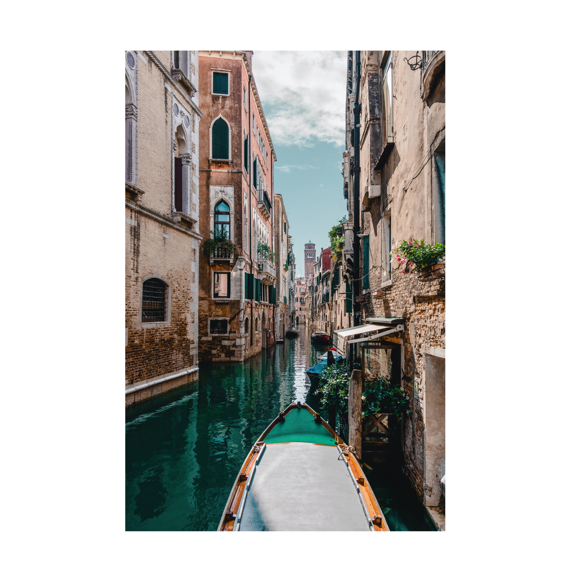 Trademark Fine Art Drita Stefan Boat on the river Canvas Wall Art