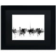 thumbnail image 1 of Trademark Fine Art "Dublin Ireland Skyline B&W" Canvas Art by Michael Tompsett, Black Matte, Black Frame, 1 of 4