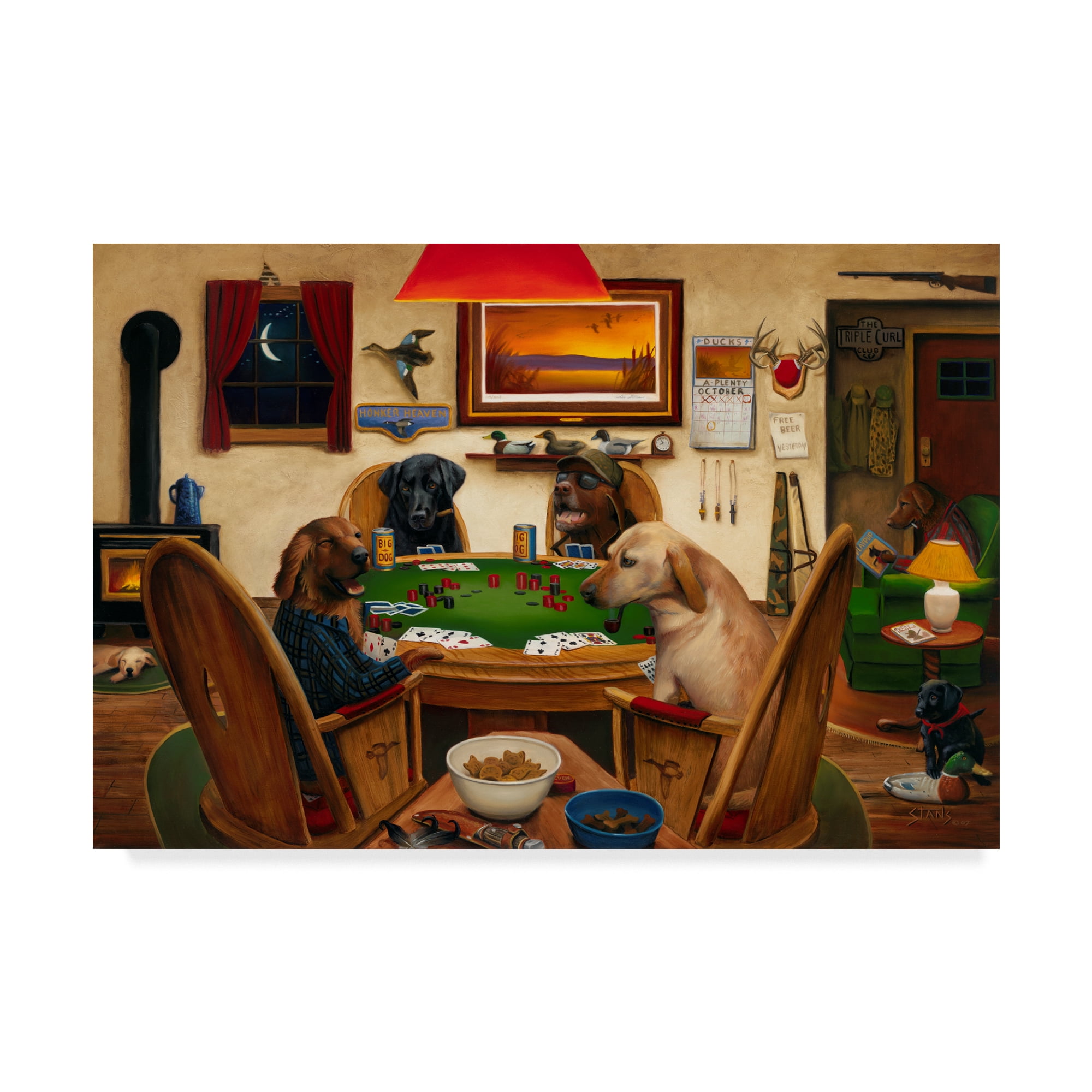 Trademark Fine Art 'Duck Hunters' Canvas Art by Leo Stans