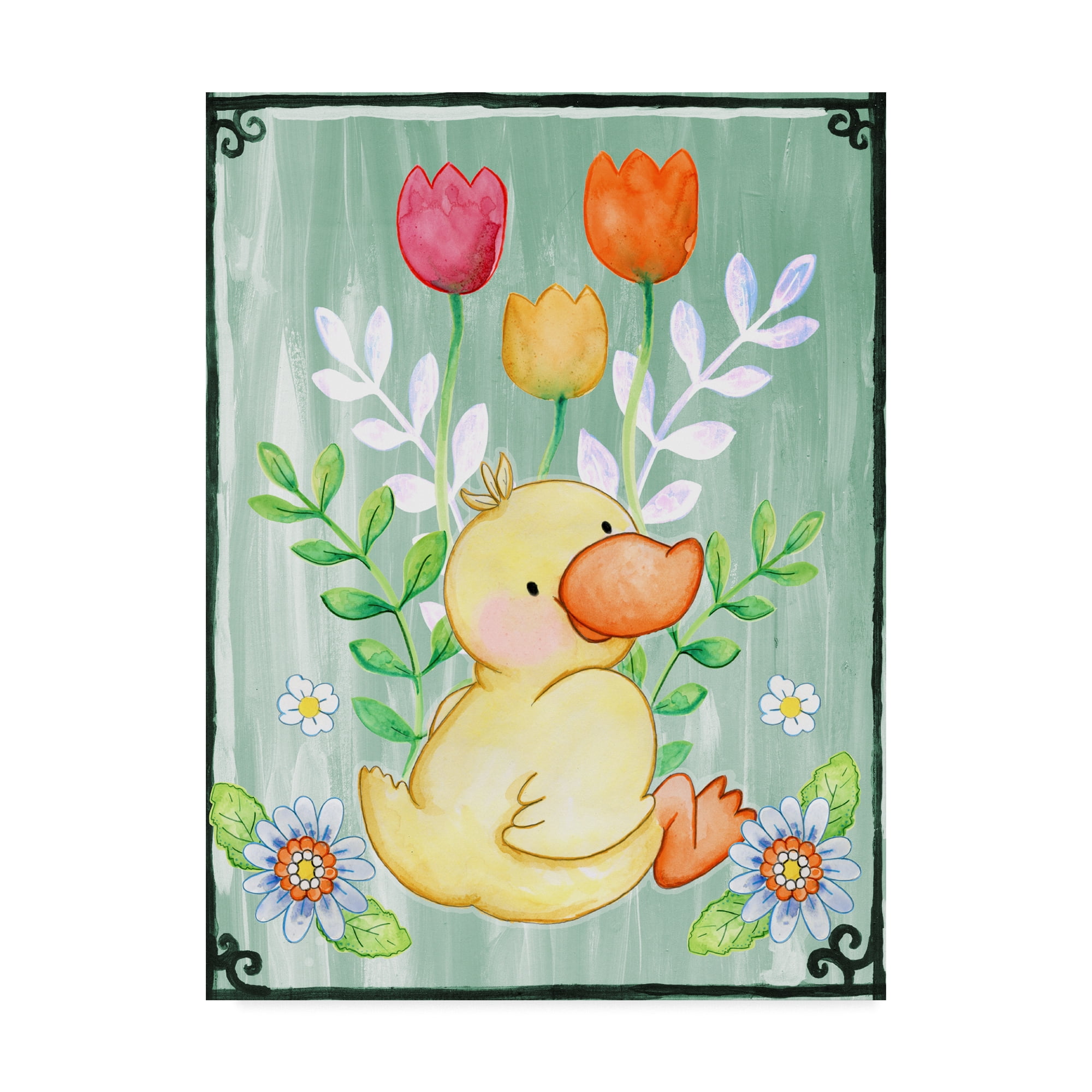 Trademark Fine Art 'Duckie' Canvas Art by Valarie Wade