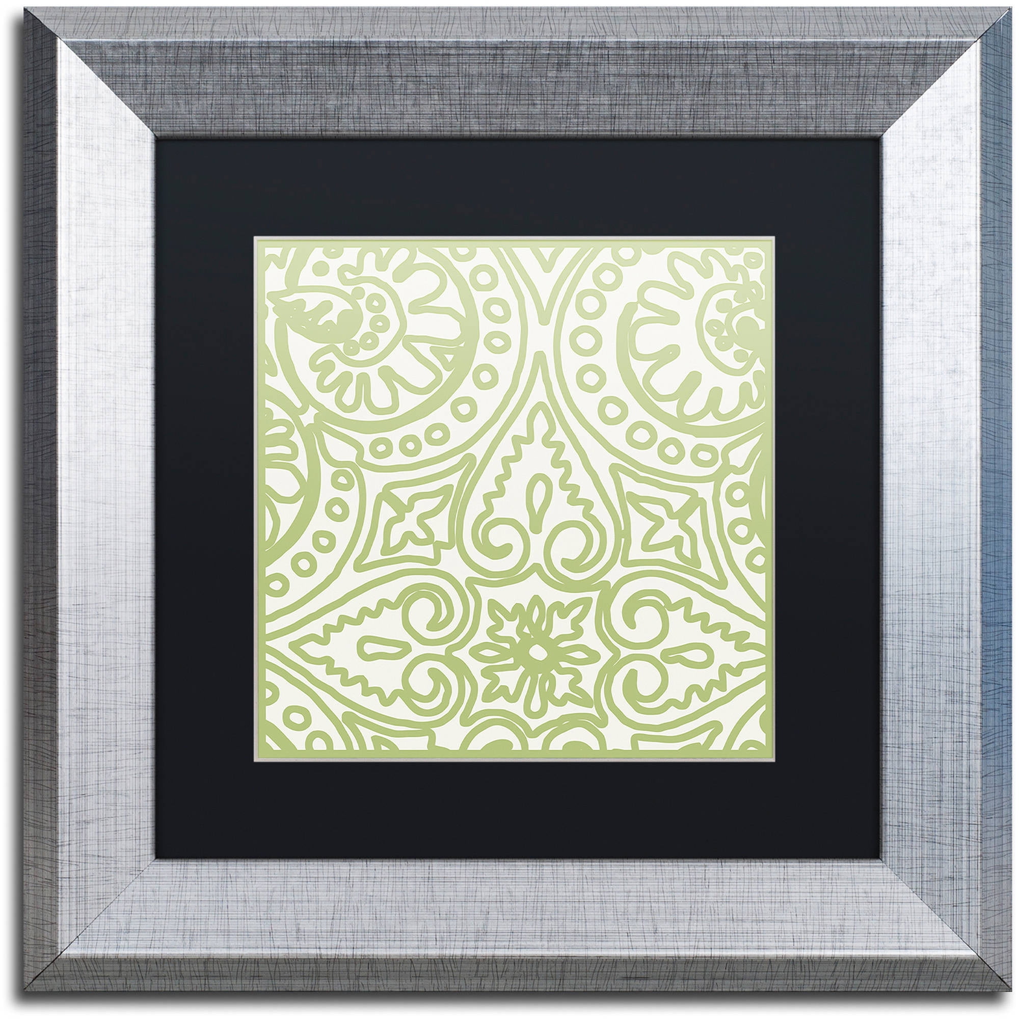 Trademark Fine Art "Dulce IV" Canvas Art by Color Bakery Black Matte, Silver Frame
