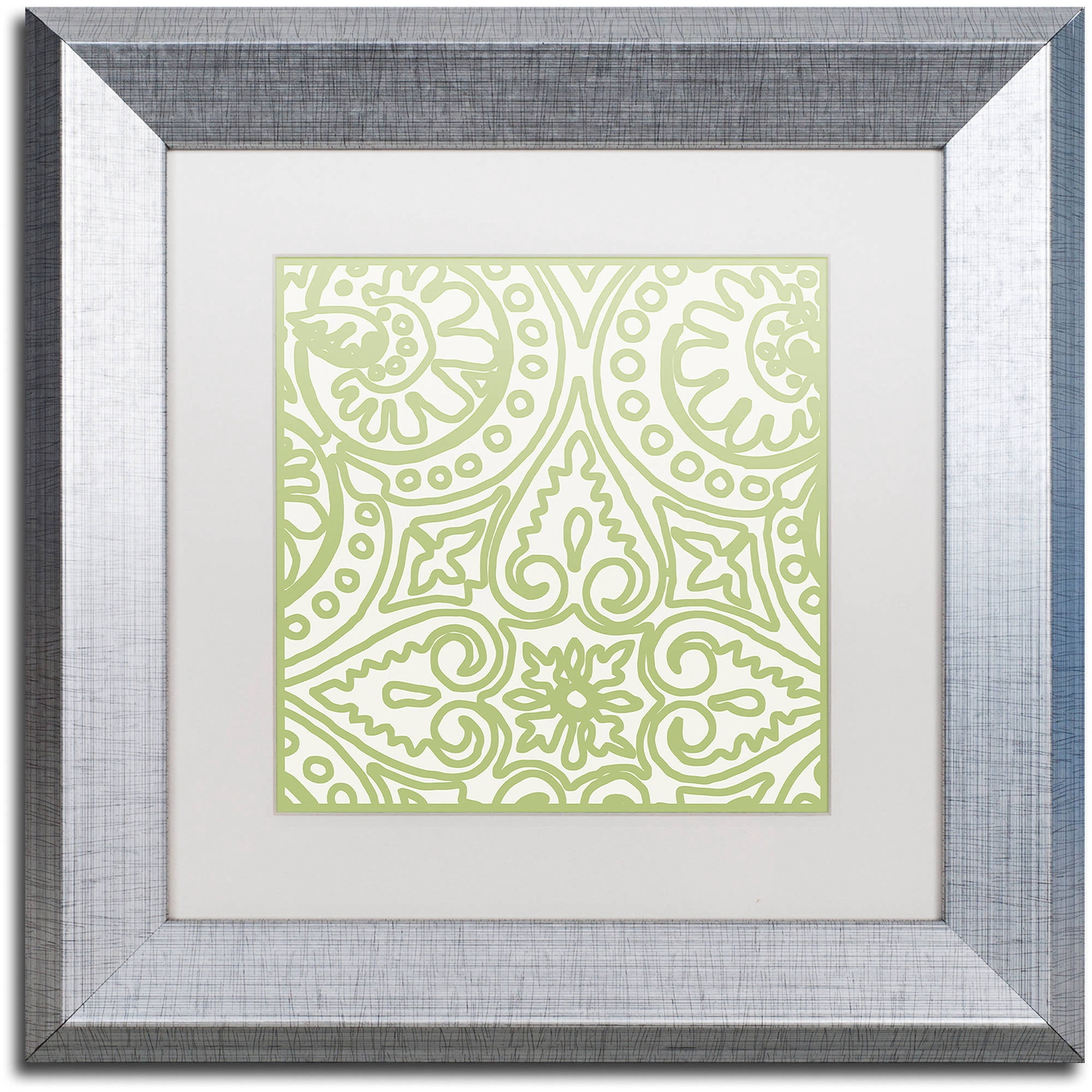 Trademark Fine Art "Dulce IV" Canvas Art by Color Bakery White Matte, Silver Frame