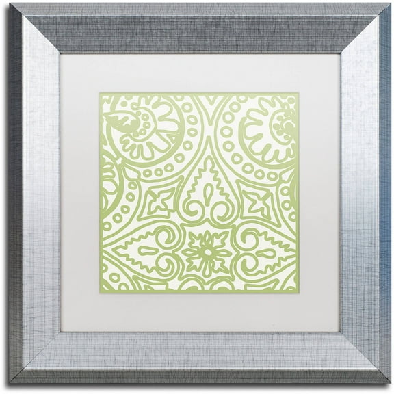 Trademark Fine Art "Dulce IV" Canvas Art by Color Bakery White Matte, Silver Frame