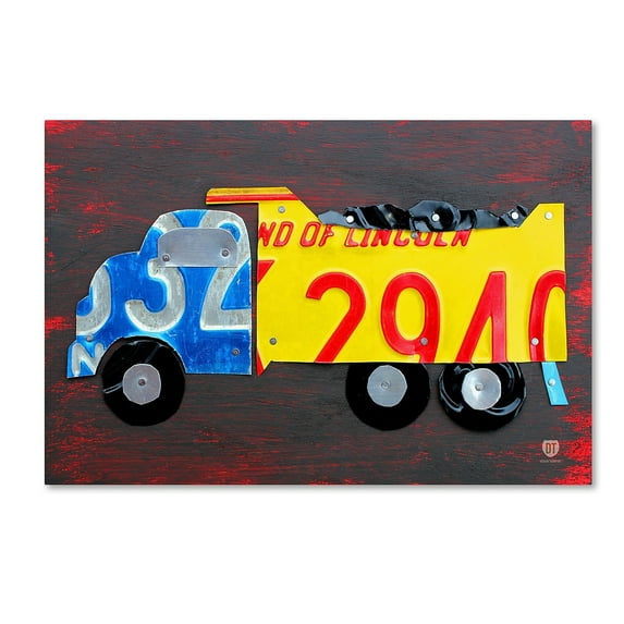 Trademark Fine Art 'Dump Truck' Canvas Art by Design Turnpike