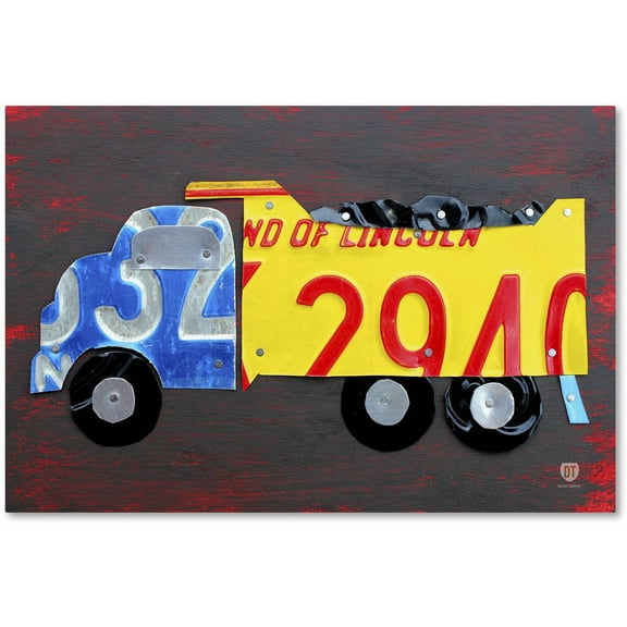 Trademark Fine Art 'Dump Truck' Canvas Art by Design Turnpike