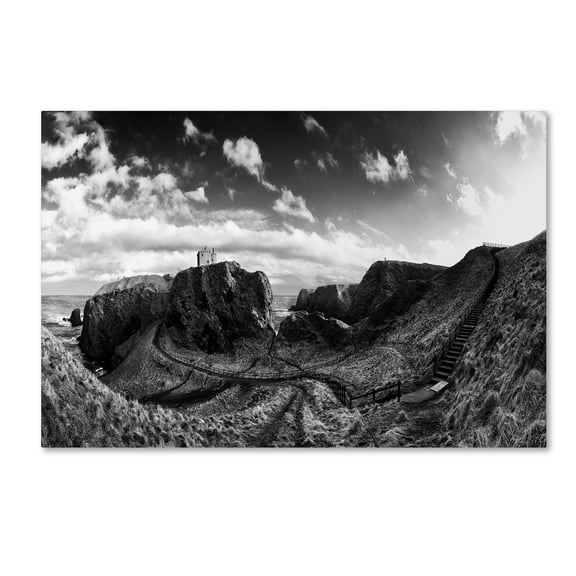 Trademark Fine Art 'Dunnottar Castle' Canvas Art by Thomas Clemens