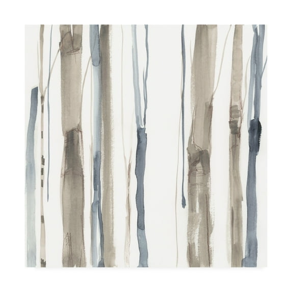 Trademark Fine Art 'Duo Tone Trees I' Canvas Art by Jennifer Goldberger