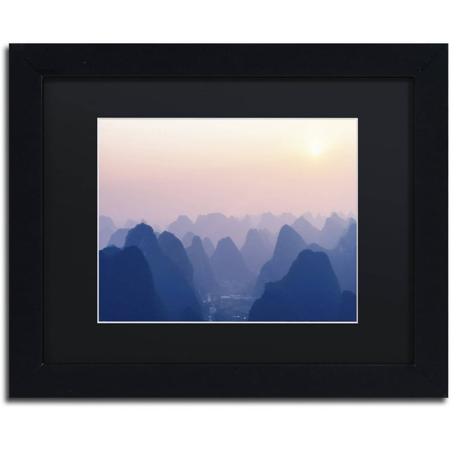 Trademark Fine Art "Dusk Pastel" Canvas Art by Philippe Hugonnard, Black Matte, Black Frame