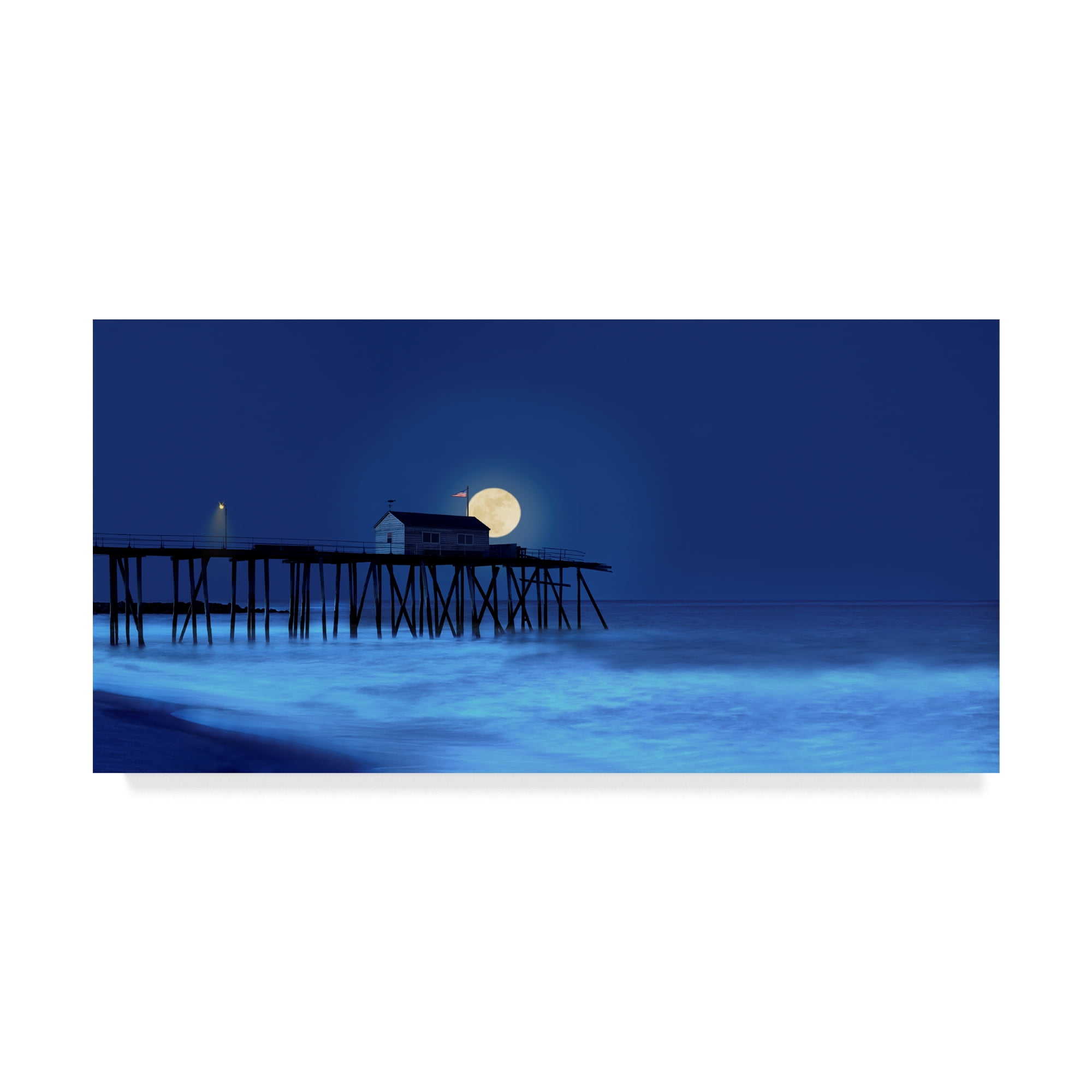 Trademark Fine Art 'Dusk & Water I' Canvas Art by James McLoughlin