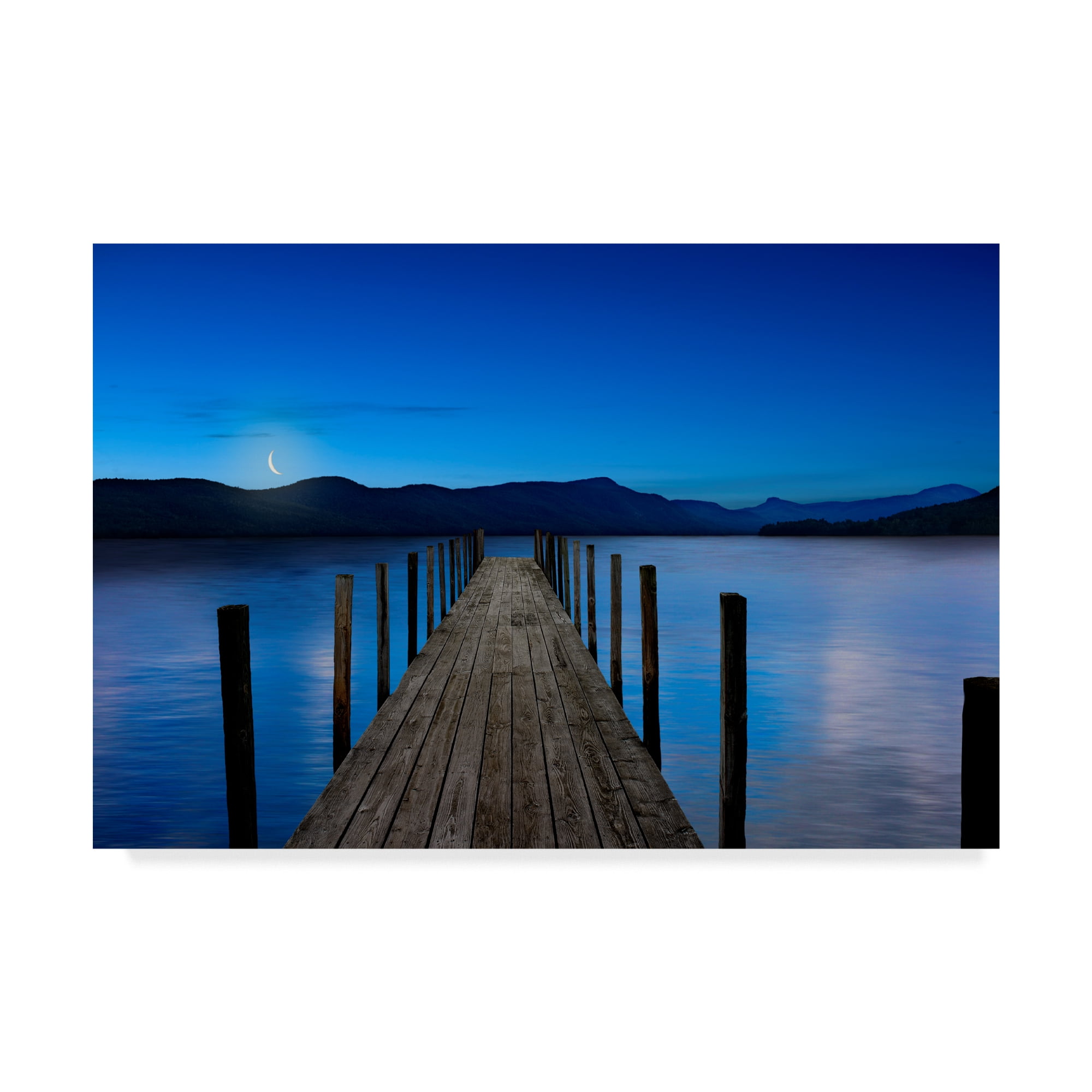 Trademark Fine Art 'Dusk & Water V' Canvas Art by James McLoughlin