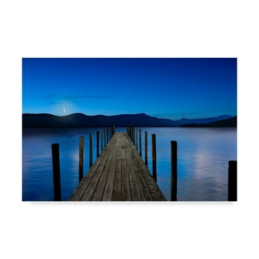 Trademark Fine Art 'Dusk & Water V' Canvas Art by James McLoughlin