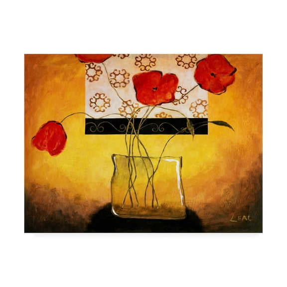 Trademark Fine Art 'Dying Roses On Orange 2' Canvas Art by Pablo Esteban