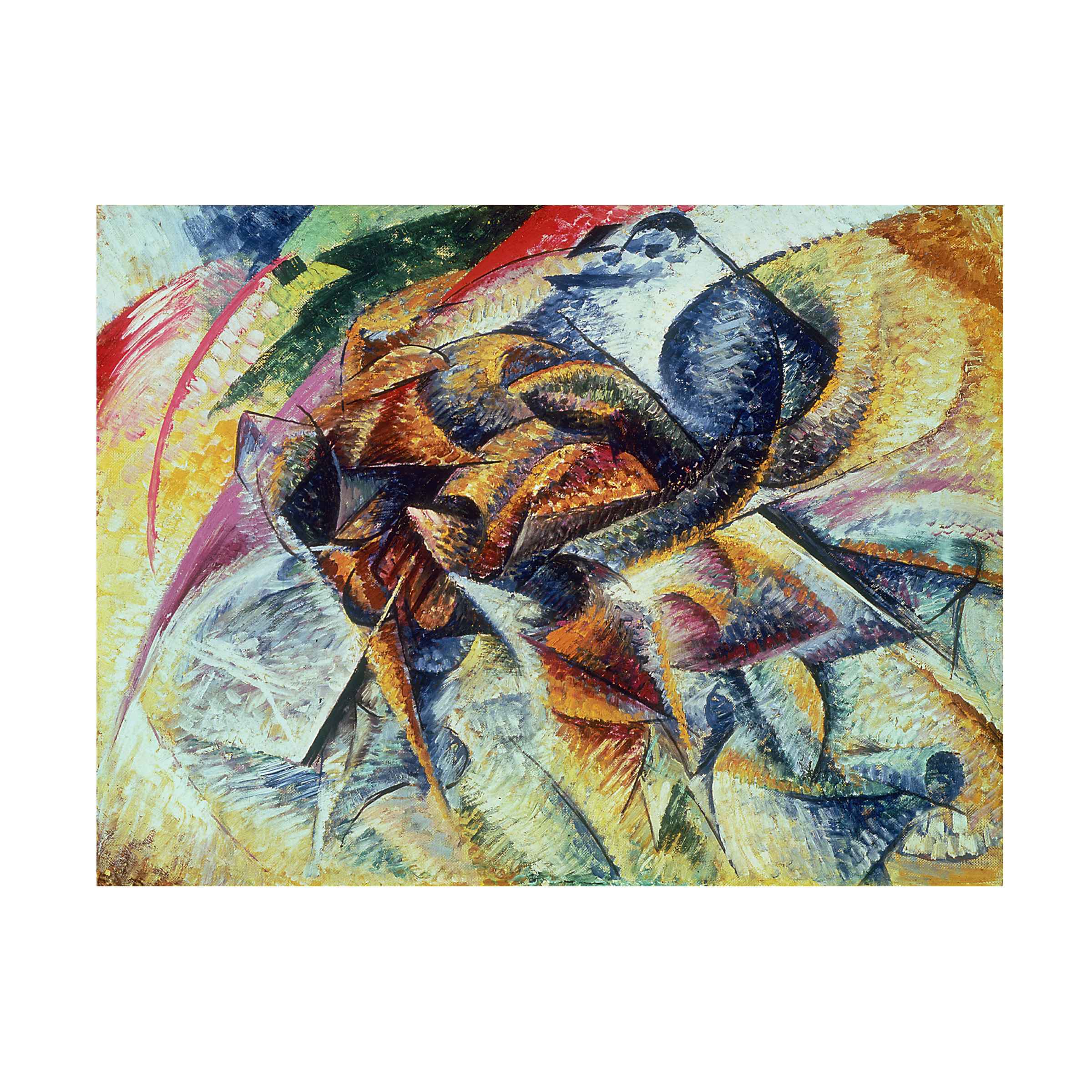 Trademark Fine Art "Dynamism of a Cyclist, 1913" Canvas Art by Umberto Boccioni