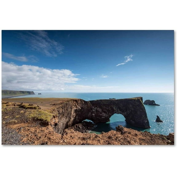 Trademark Fine Art 'Dyrholaey Cape' Canvas Art by Philippe Sainte-Laudy