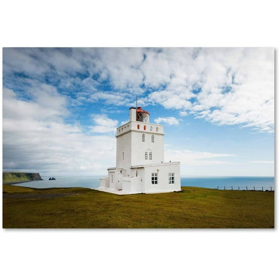 Trademark Fine Art 'Dyrholaey Lighthouse' Canvas Art by Philippe Sainte-Laudy