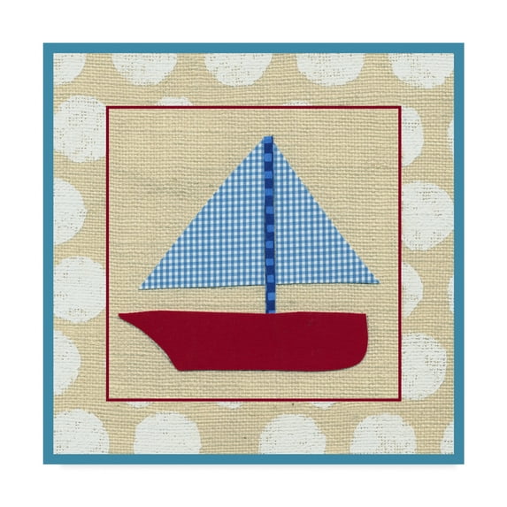Trademark Fine Art 'EJs Sailboat' Canvas Art by Chariklia Zarris