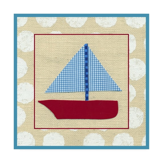 Trademark Fine Art 'EJs Sailboat Childrens Art' Canvas Art by Chariklia Zarris