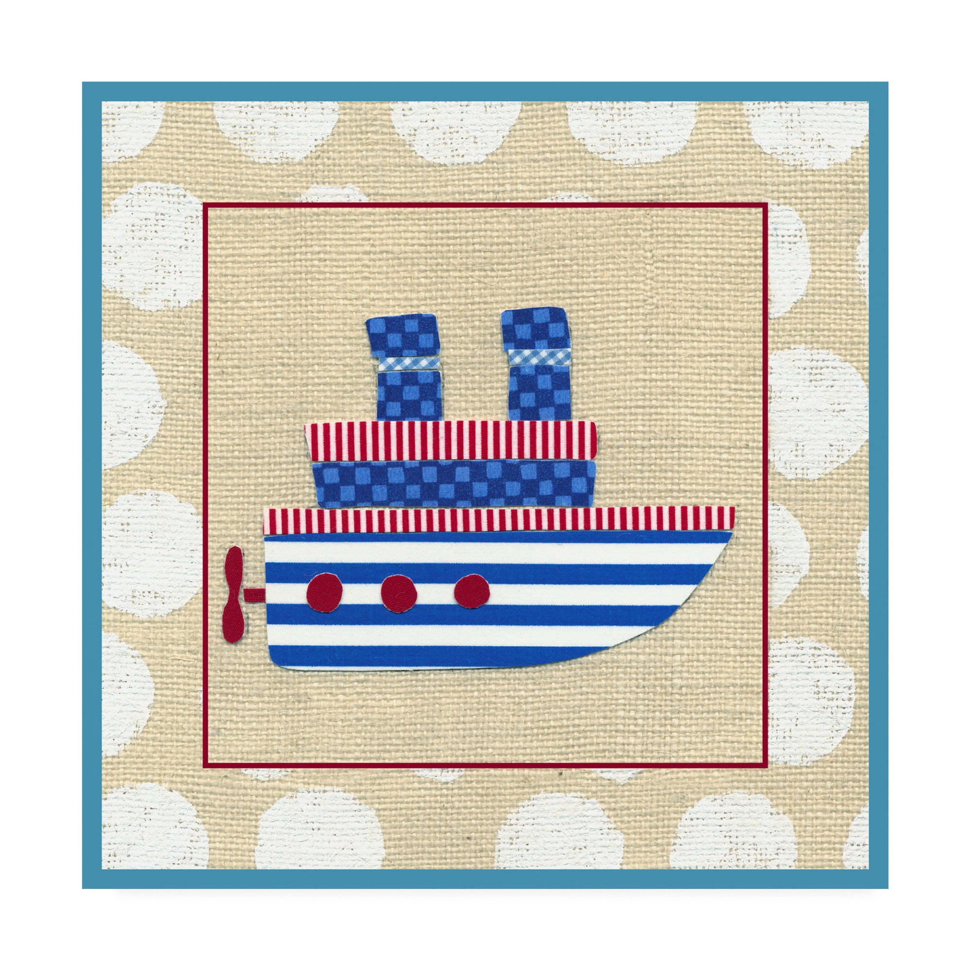 Trademark Fine Art 'EJs Steamship Childrens Art' Canvas Art by Chariklia Zarris