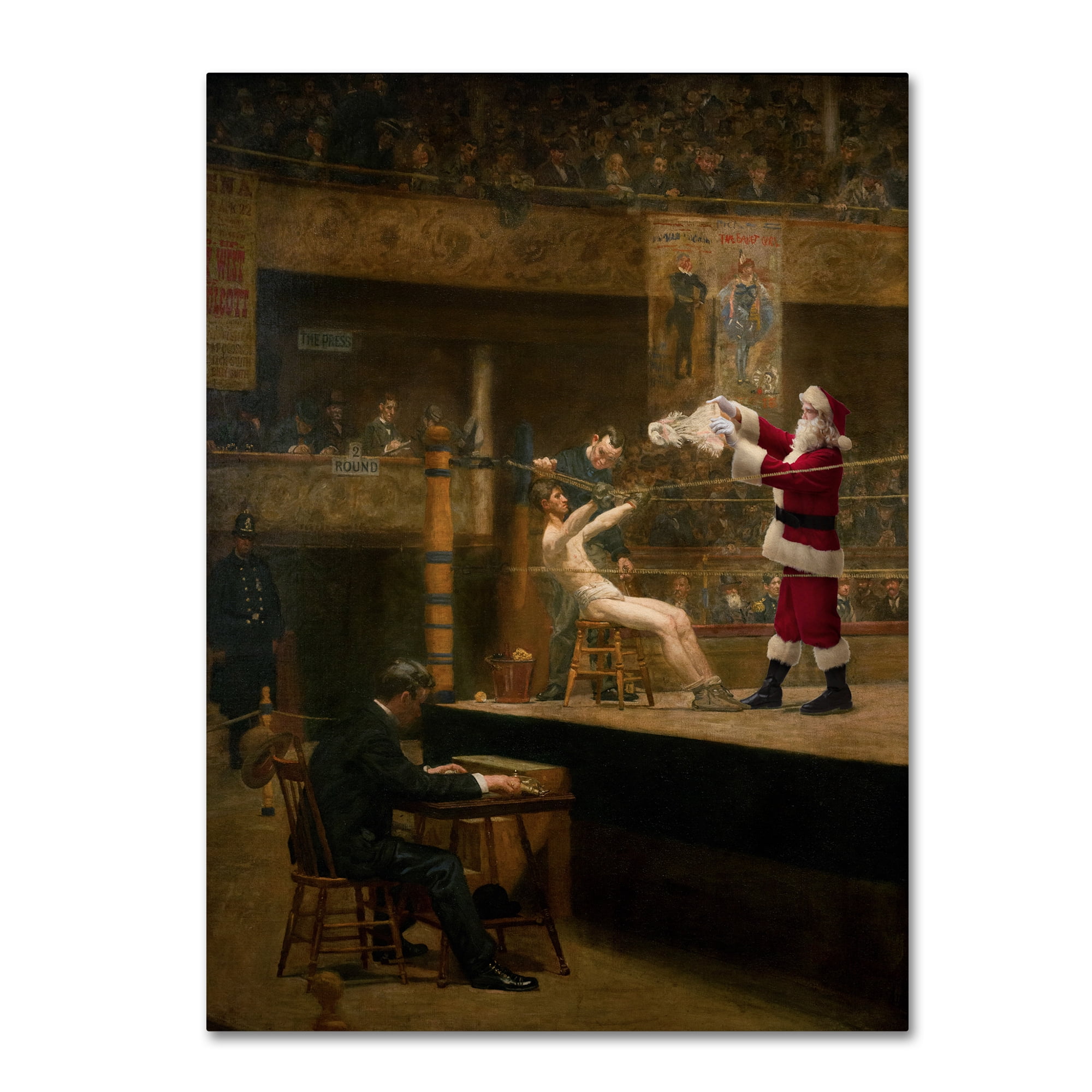Trademark Fine Art 'Eakins - Between Rounds' Canvas Art by Ed Wheeler