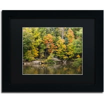 Trademark Fine Art "Early Fall" Canvas Art by Kurt Shaffer, Black Matte, Black Frame