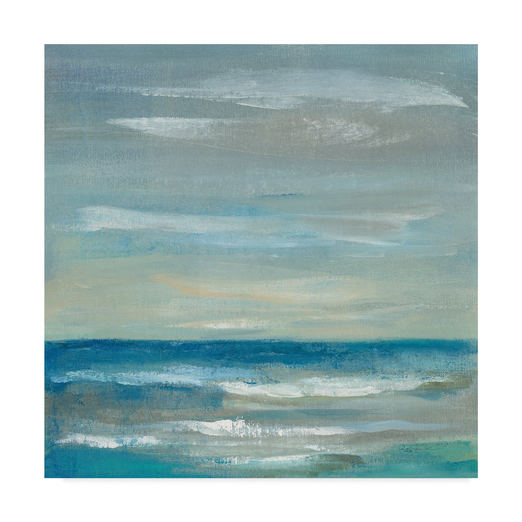Trademark Fine Art 'Early Morning Waves II' Canvas Art by Silvia Vassileva