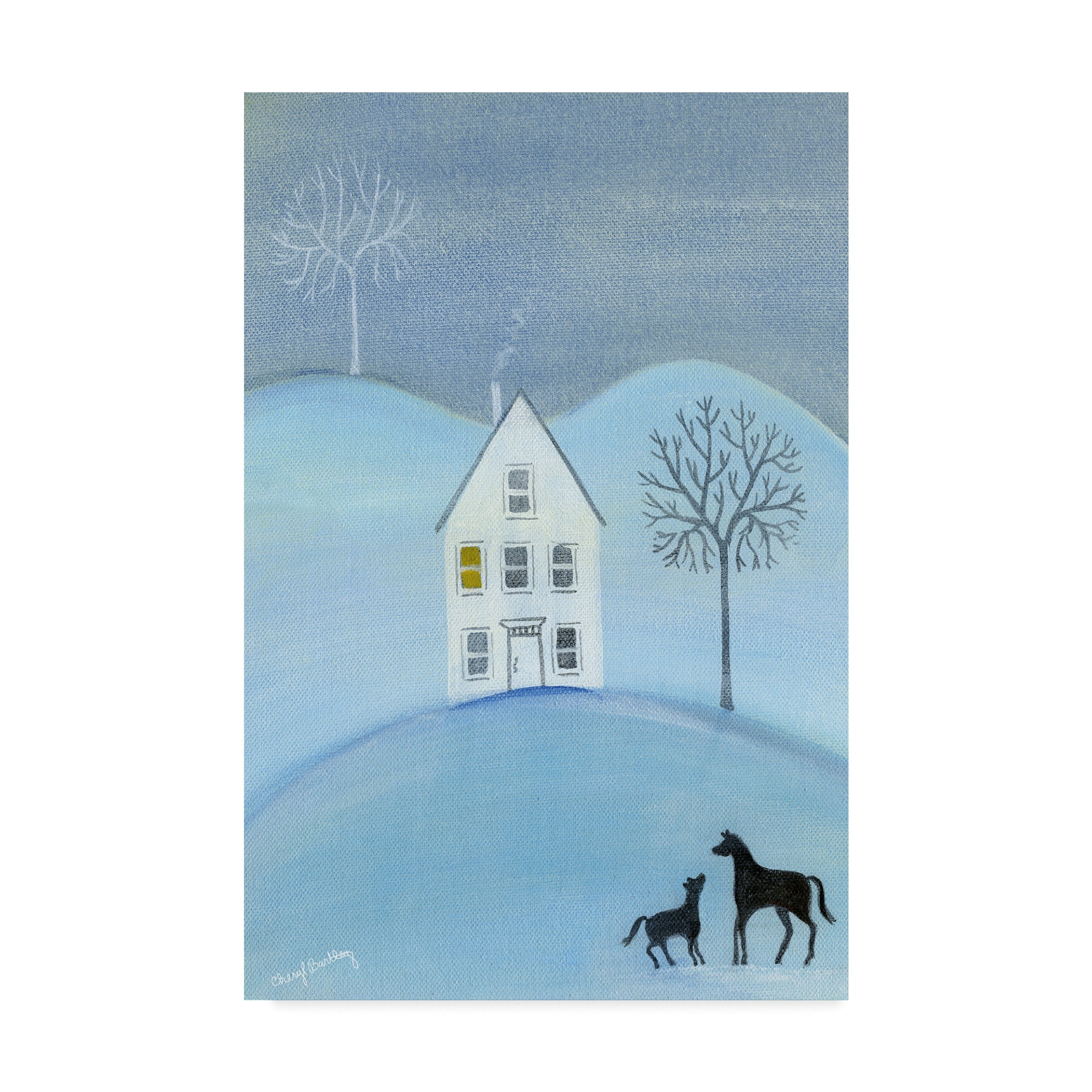 Trademark Fine Art 'Early Winter Frost' Canvas Art by Cheryl Bartley