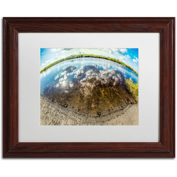Trademark Fine Art "Earth Eyeball" Canvas Art by Yale Gurney, White Matte, Wood Frame