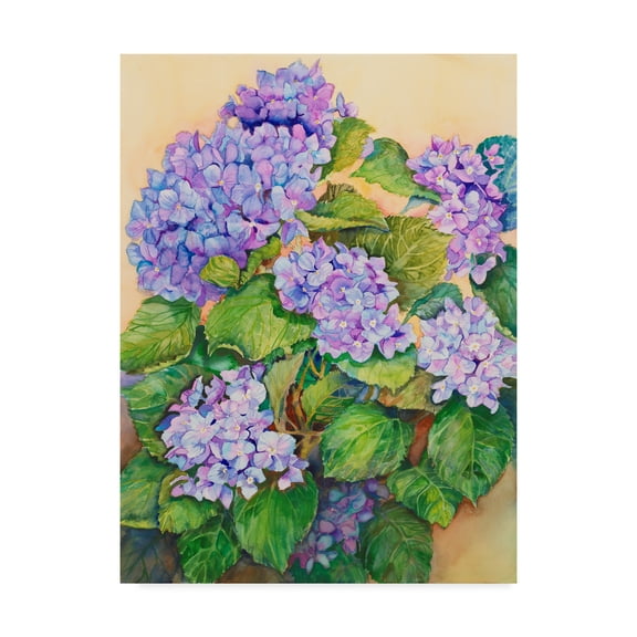 Trademark Fine Art 'Easter Hydrangea' Canvas Art by Joanne Porter