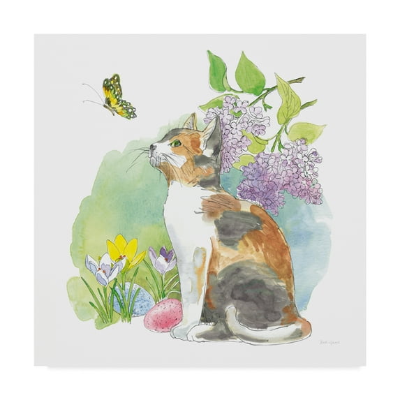 Trademark Fine Art 'Easter Kitties II' Canvas Art by Beth Grove