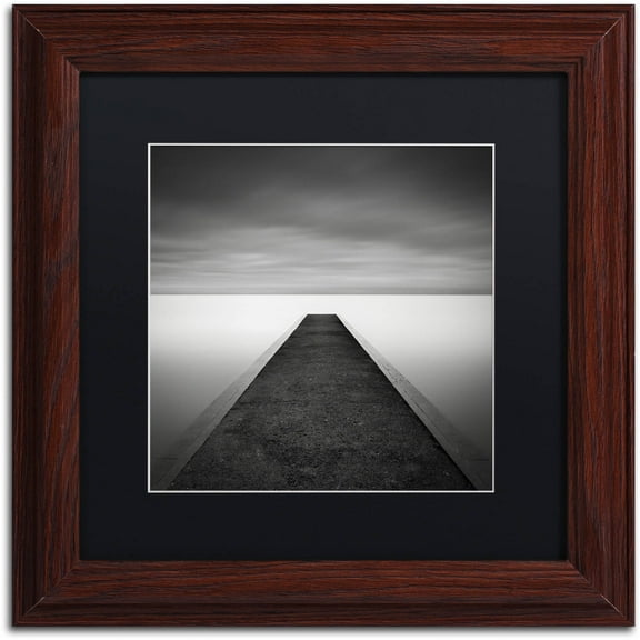 Trademark Fine Art "Edge Of Reality" Canvas Art by Dave MacVicar, Black Matte, Wood Frame