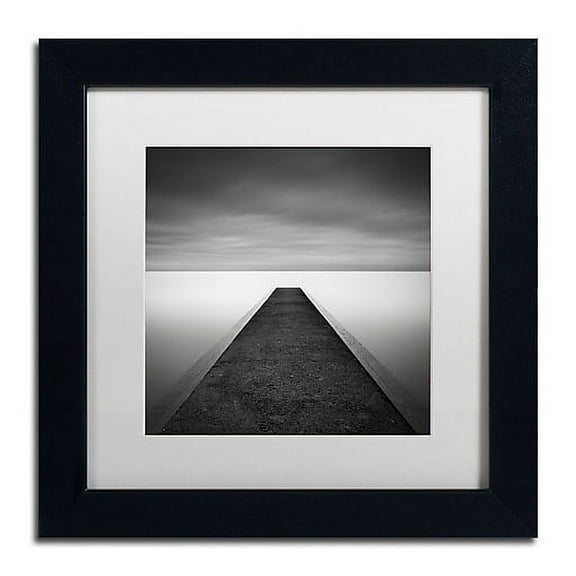 Trademark Fine Art "Edge Of Reality" Canvas Art by Dave MacVicar, White Matte, Black Frame