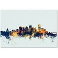 thumbnail image 1 of Trademark Fine Art "Edmonton Canada Skyline Blue" Canvas Art by Michael Tompsett, 1 of 3