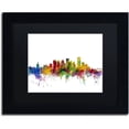 thumbnail image 1 of Trademark Fine Art "Edmonton Canada Skyline" Canvas Art by Michael Tompsett Black Matte, Black Frame, 1 of 4