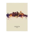 thumbnail image 1 of Trademark Fine Art 'Edmonton Canada Skyline Portrait III' Canvas Art by Michael Tompsett, 1 of 3