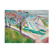 Trademark Fine Art Edvard Munch Munch Colorful Landscapes I Canvas Wall Art